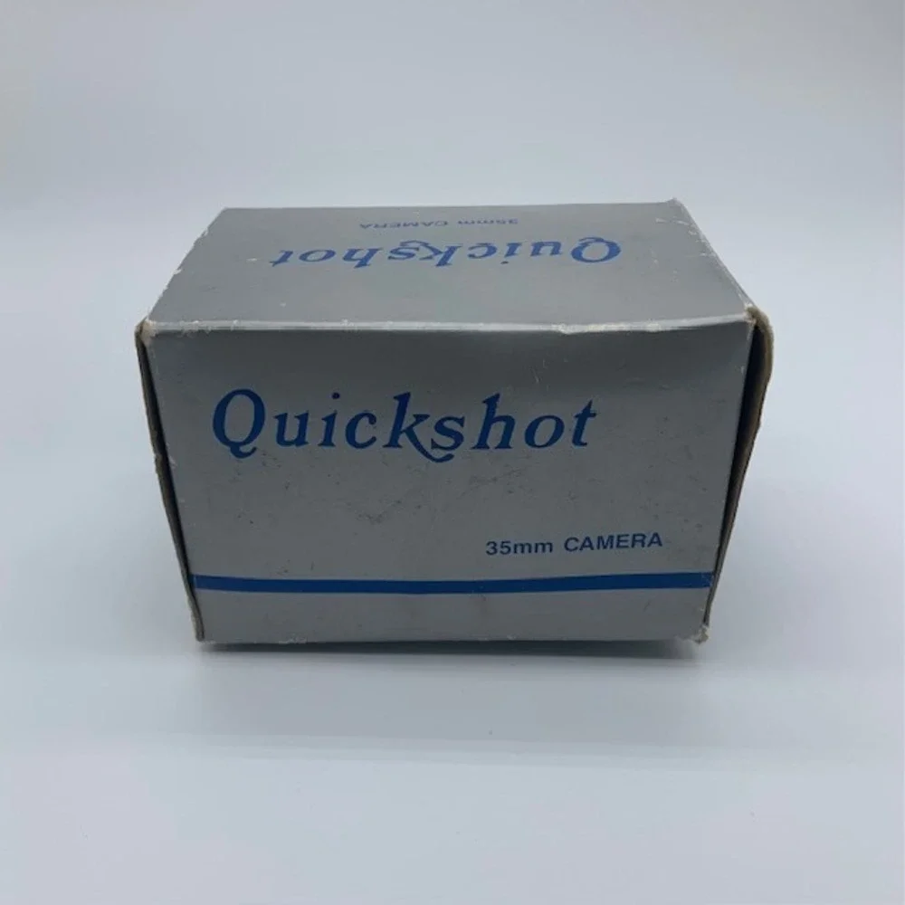 Vintage Quickshot X3000 35mm Camera With Box Fixed Focus Taiwan Untested